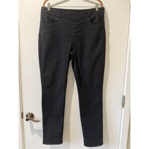 LEVI'S Jegging Ankle Jeans Sz 14 Black Denim Stretch Casual Minimalist Comfort